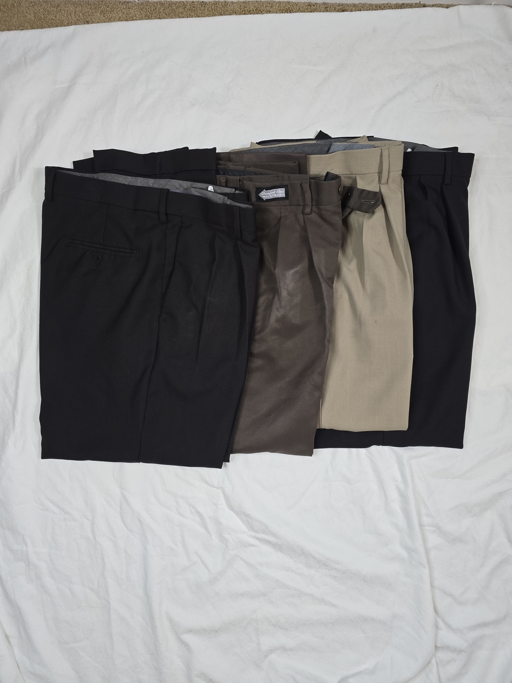 Men's Dress Pants - Black, Brown, Khaki